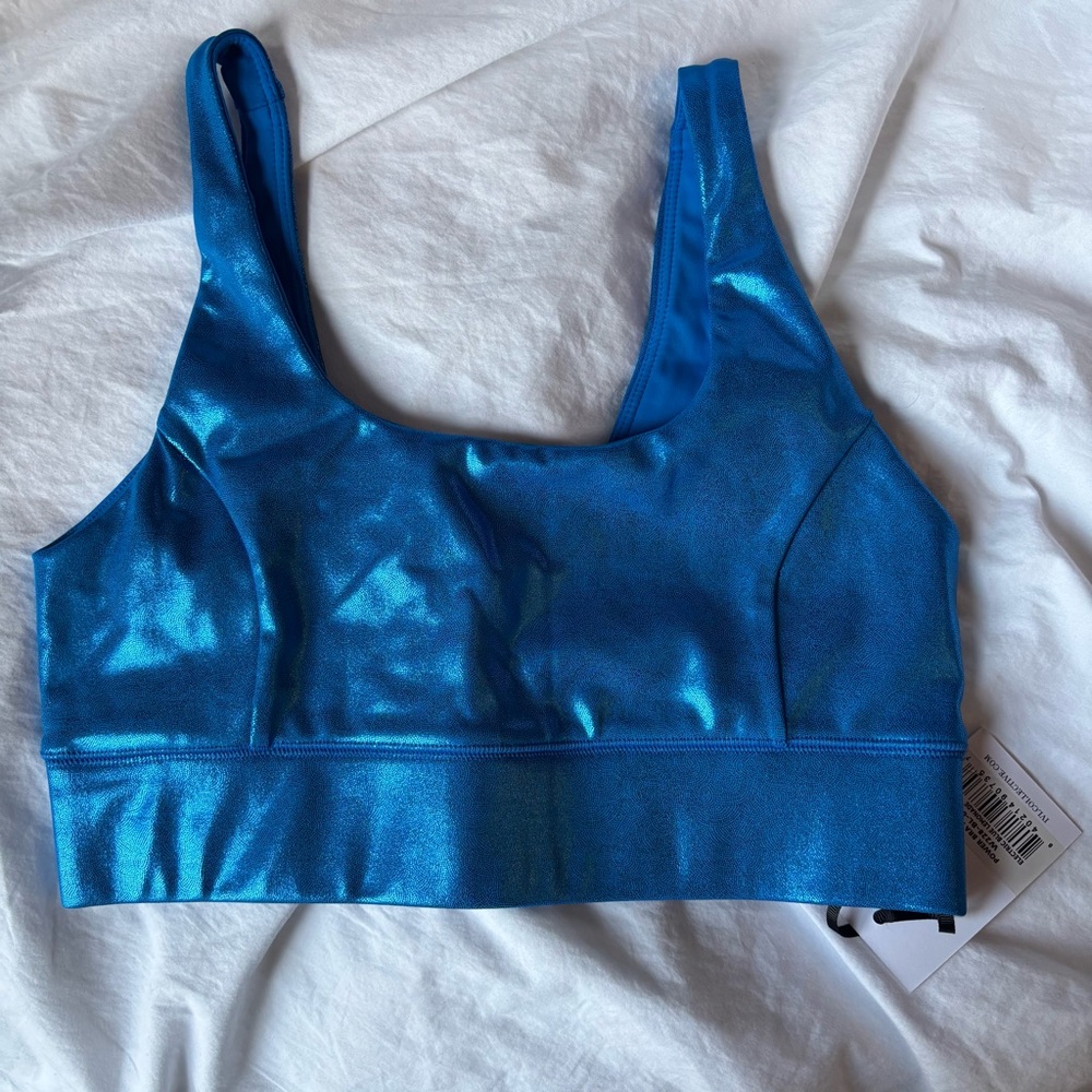 IVL Metallic Blue sports bra